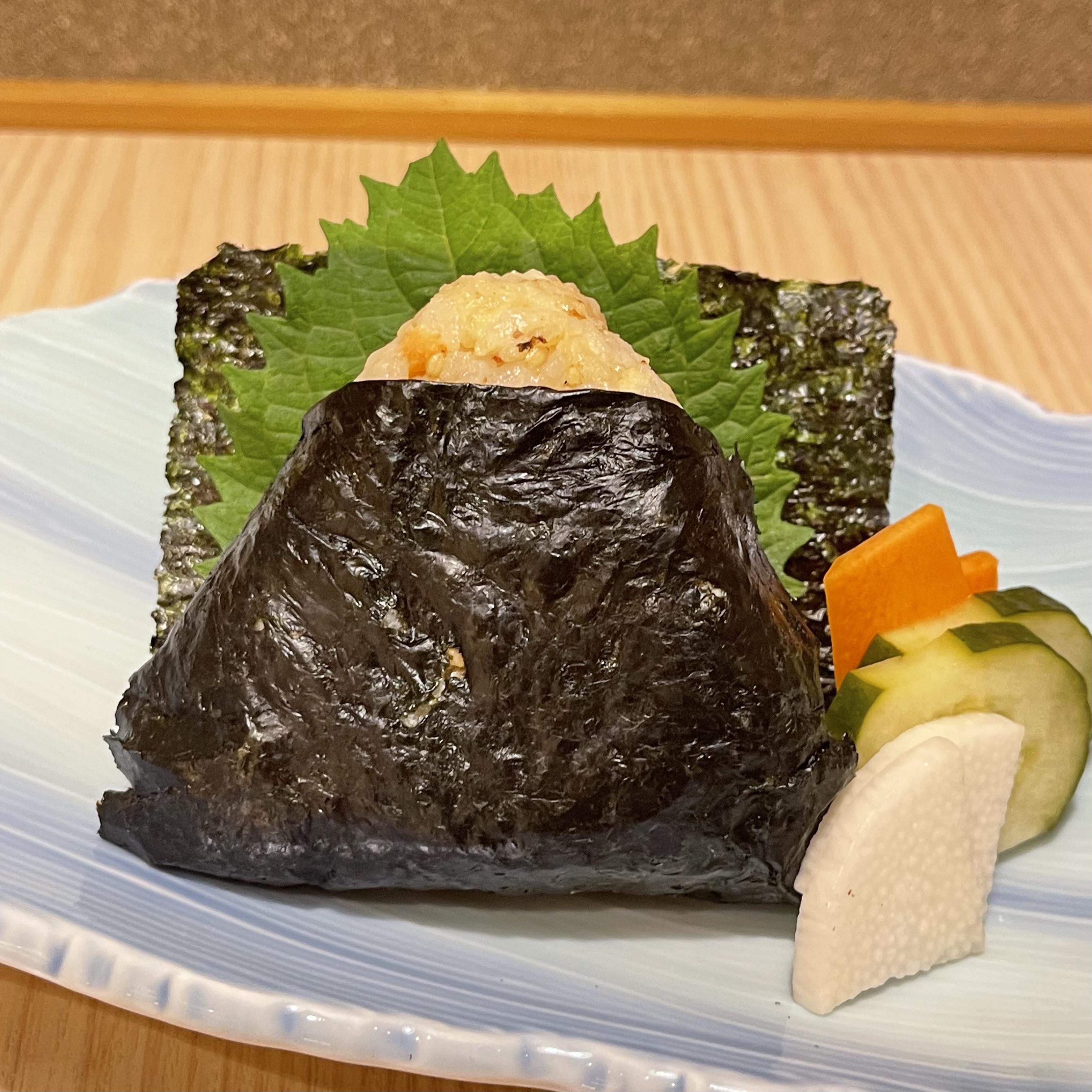 のれんおにぎり　ぬか漬け添