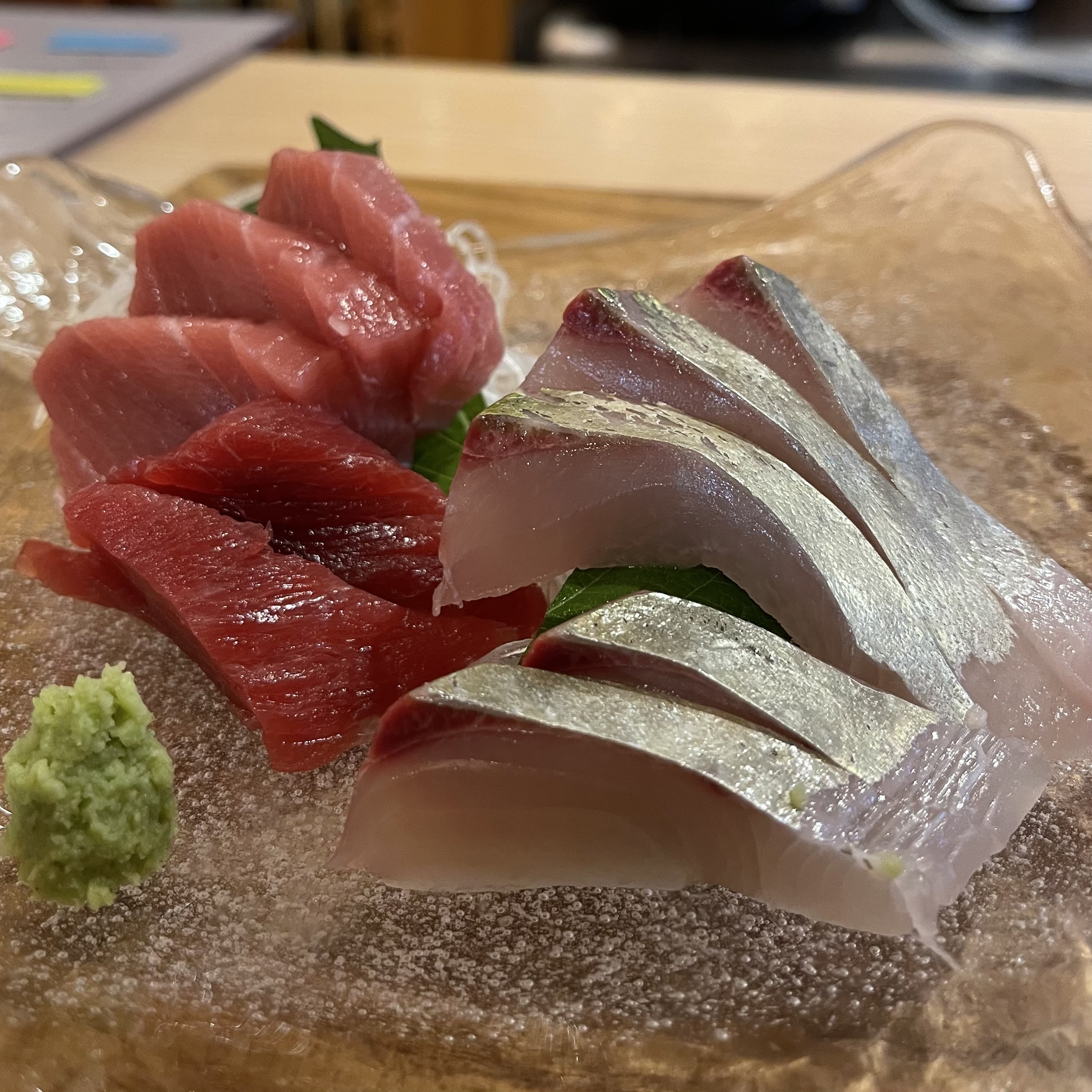 天然シマアジ刺