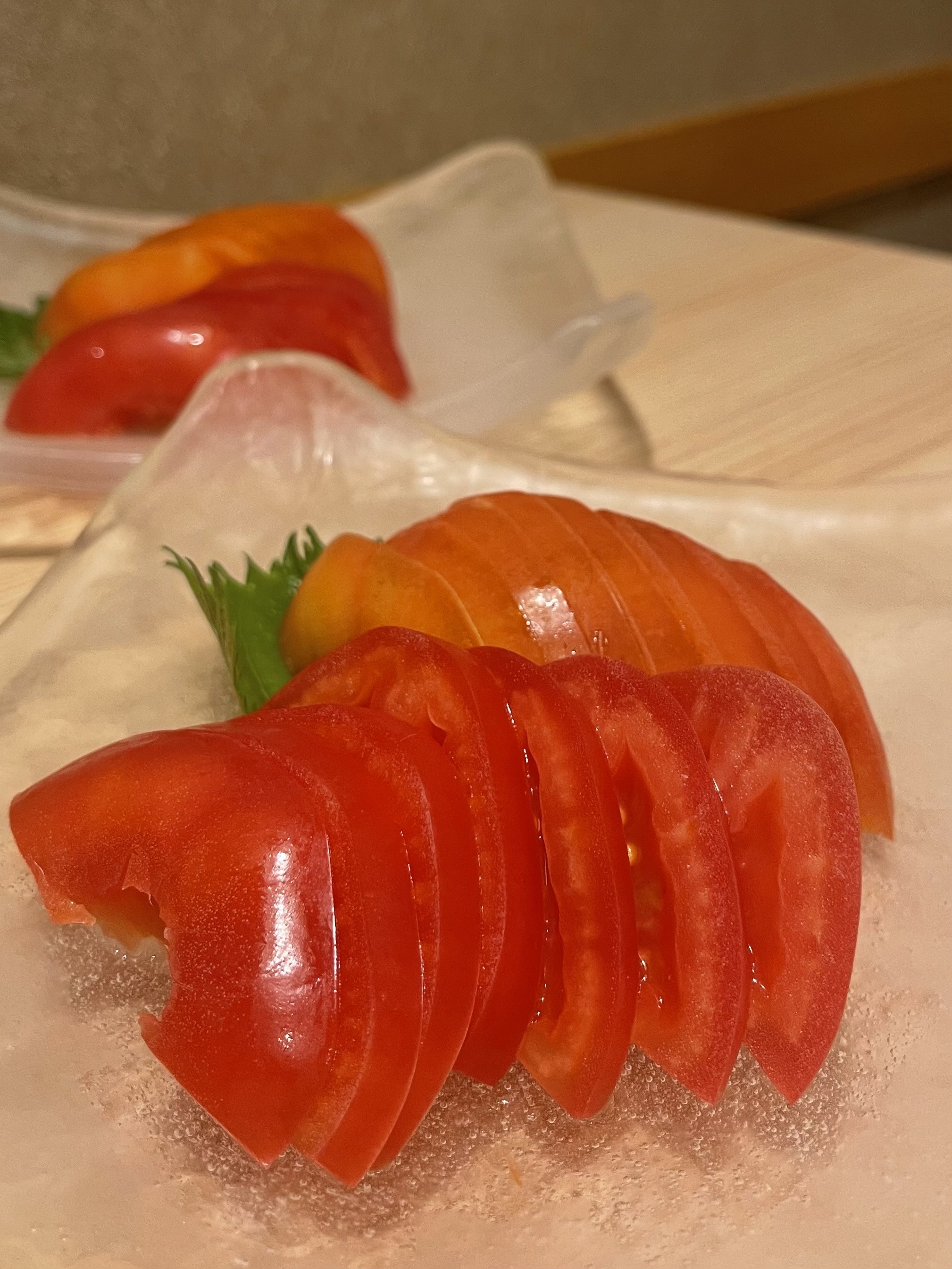 冷やしトマト オリーブオイルかけ